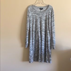 Limited Grey Velvet long sleeve mini dress